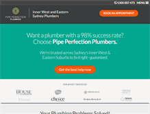 Tablet Screenshot of pipeperfection.com.au